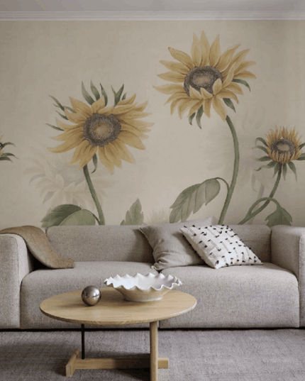 Kleur_Mijn_Interieur_Sandberg_EttHemOland_Sunflowers_Yellow_S10527_Roomshot