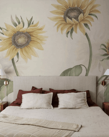 Kleur_Mijn_Interieur_Sandberg_EttHemOland_Sunflowers_Yellow_S10527_Roomshot2