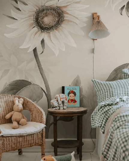 Kleur_Mijn_Interieur_Sandberg_EttHemOland_Sunflowers_White_S10529_Roomshot