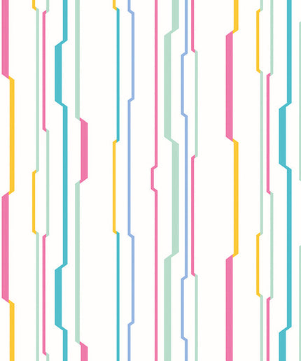 WGU50114W Dutch Wallcoverings When i grow up Wibble Wobble - Dit behang is licht en speels met een frisse combinatie van wit