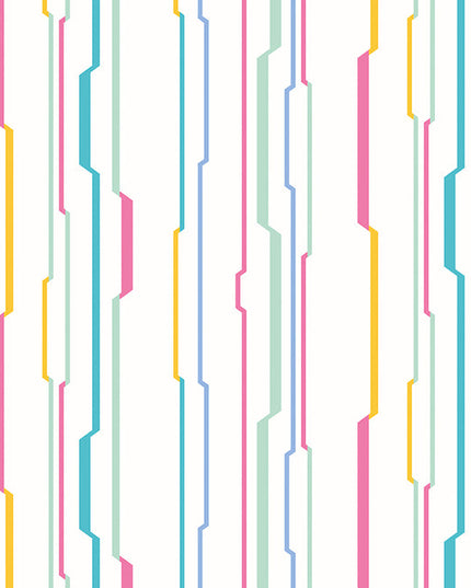 WGU50114W Dutch Wallcoverings When i grow up Wibble Wobble - Dit behang is licht en speels met een frisse combinatie van wit