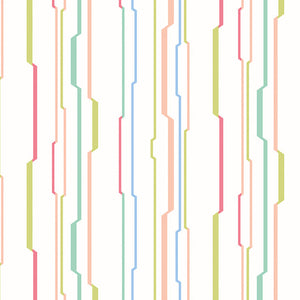 WGU50115W Dutch Wallcoverings When i grow up Wibble Wobble - Dit behang is licht en fris met een subtiel patroon van roze