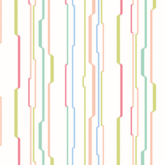 WGU50115W Dutch Wallcoverings When i grow up Wibble Wobble - Dit behang is licht en fris met een subtiel patroon van roze