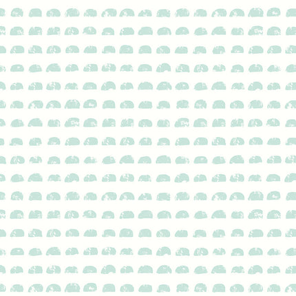 WGU50122W Dutch Wallcoverings When i grow up Hay Bale - Dit behang is subtiel en rustgevend met een combinatie van zacht turquoise en wit.