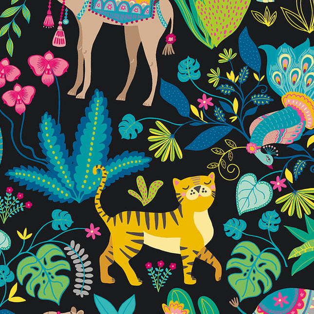 WGU50137W Dutch Wallcoverings When i grow up Samba Safari - Dit behang is speels en kleurrijk