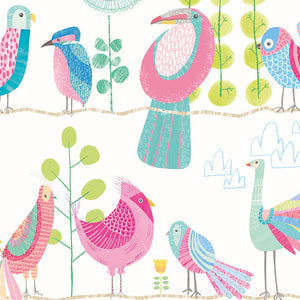 WGU50141W Dutch Wallcoverings When i grow up Honeywood Bears - Dit behang is speels en fris met een mix van roze