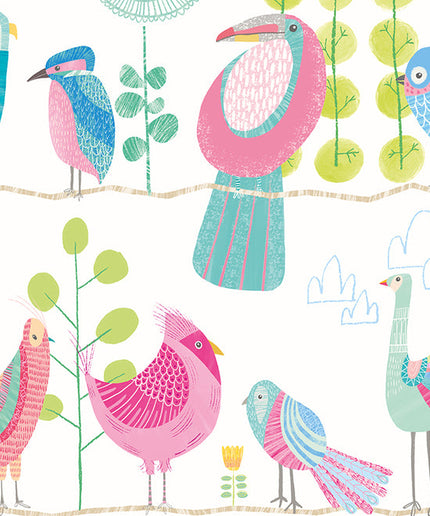 WGU50141W Dutch Wallcoverings When i grow up Honeywood Bears - Dit behang is speels en fris met een mix van roze