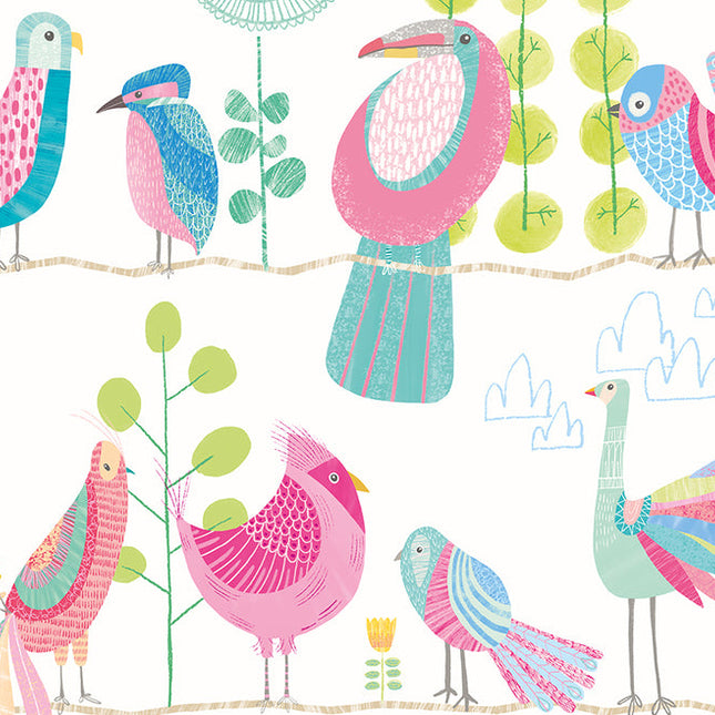 WGU50141W Dutch Wallcoverings When i grow up Honeywood Bears - Dit behang is speels en fris met een mix van roze