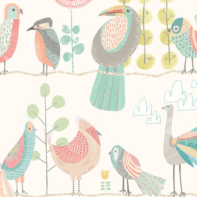 WGU50143W Dutch Wallcoverings When i grow up Honeywood Bears - Dit behang is een zachte mix van roze