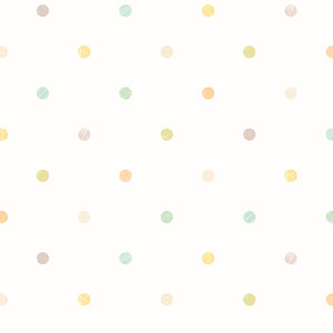 WGU50150W Dutch Wallcoverings When i grow up Doodle Spot - Dit behang is speels en licht van kleur met zachte tinten van geel