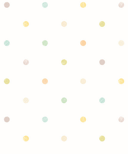 WGU50150W Dutch Wallcoverings When i grow up Doodle Spot - Dit behang is speels en licht van kleur met zachte tinten van geel