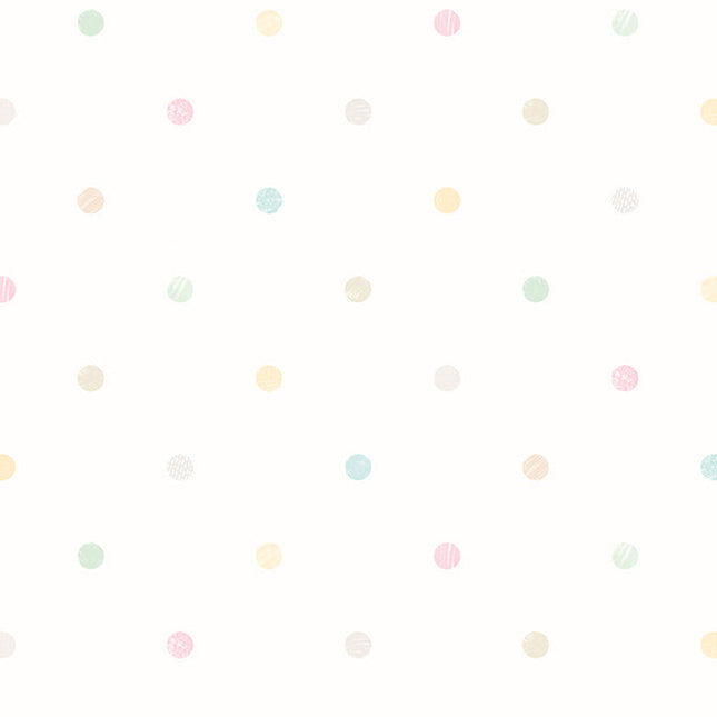 WGU50151W Dutch Wallcoverings When i grow up Doodle Spot - Dit behang is licht en speels met subtiele tinten roze