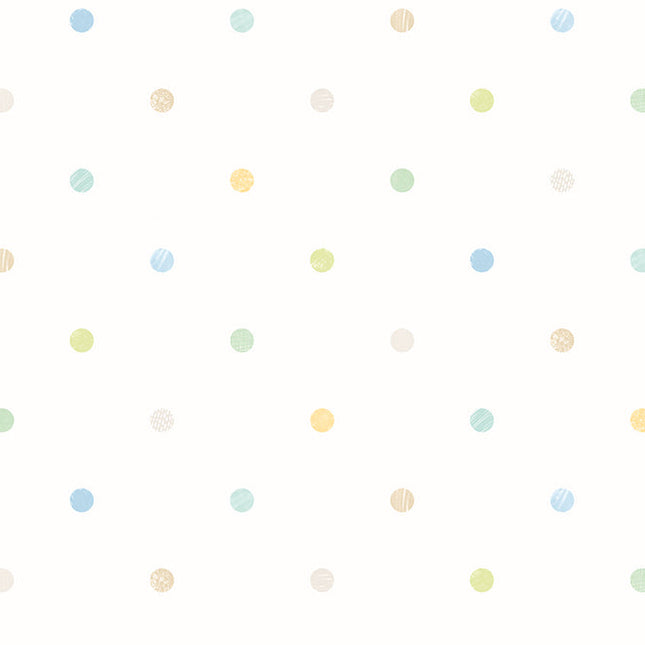 WGU50154W Dutch Wallcoverings When i grow up Doodle Spot - Dit behang is speels en licht van kleur
