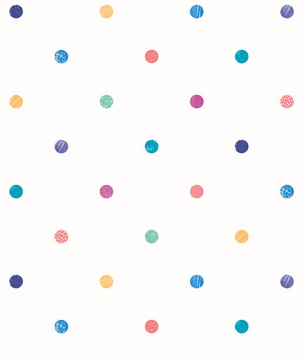 WGU50155W Dutch Wallcoverings When i grow up Doodle Spot - Dit behang is fris en speels met een mix van blauw