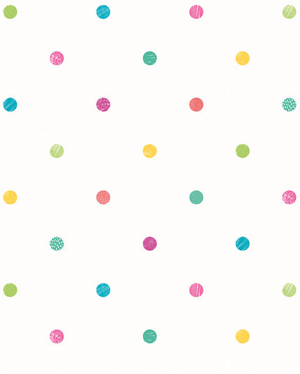 WGU50156W Dutch Wallcoverings When i grow up Doodle Spot - Dit behang is speels en kleurrijk met een frisse mix van turquoise