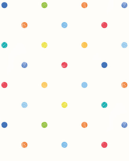 WGU50157W Dutch Wallcoverings When i grow up Doodle Spot - Dit behang is speels en licht met een vrolijke combinatie van rood